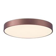 Plafoniera tonda LED 42W MENKAR 400 CCT 3000K 4000K lampada soffitto parete luce interni 3200lm 40cm 230V COLORE MARRONE