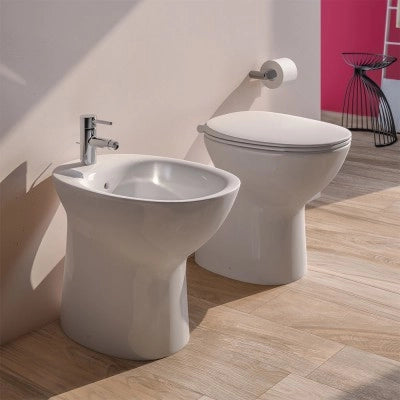 Copriwater originale slim Rak serie Morning con chiusura soft-close