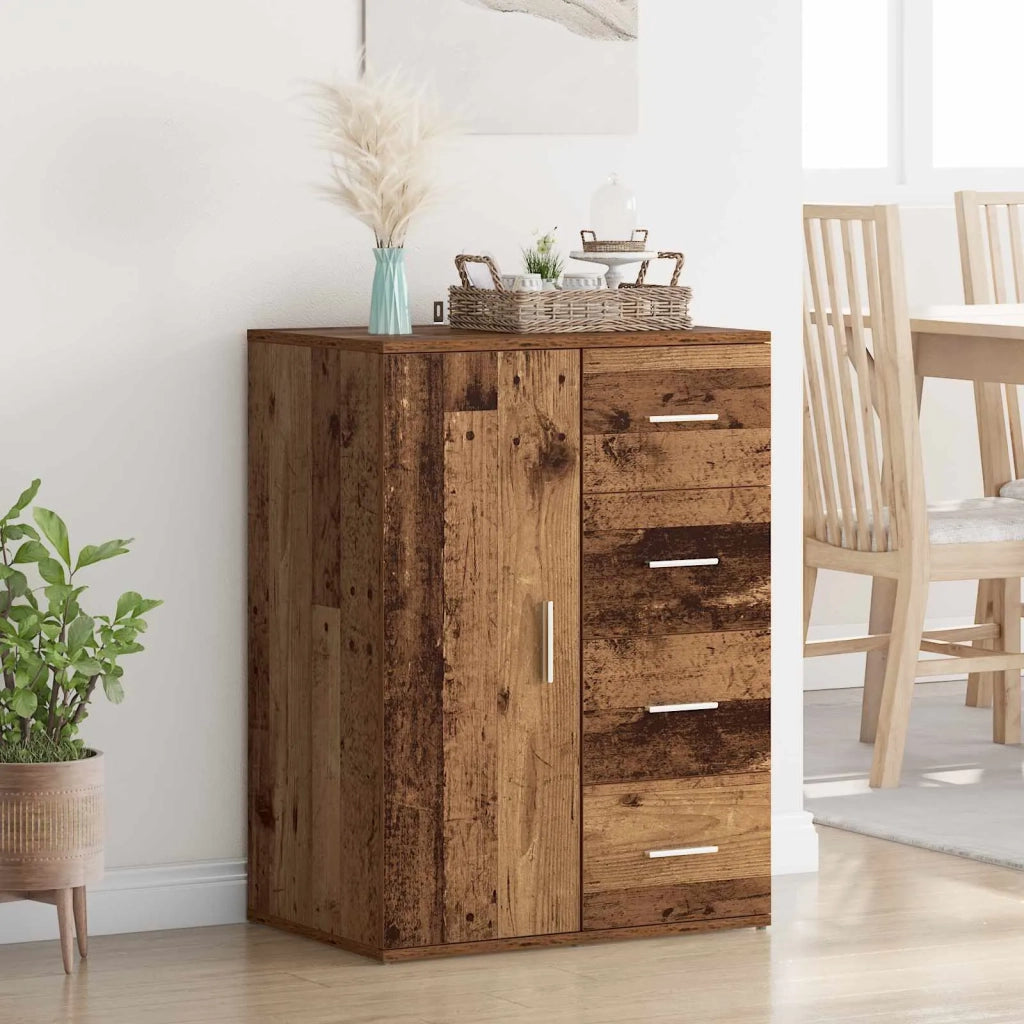 Credenza | Madia | Buffet da pranzo | Armadio da pranzo Legno vecchio 59 x 39 x 80 cm Legno multistrato