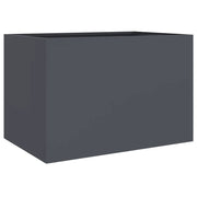 Fioriera | Cassetta per fiori | Vaso Antracite 62x47x46 cm in Acciaio