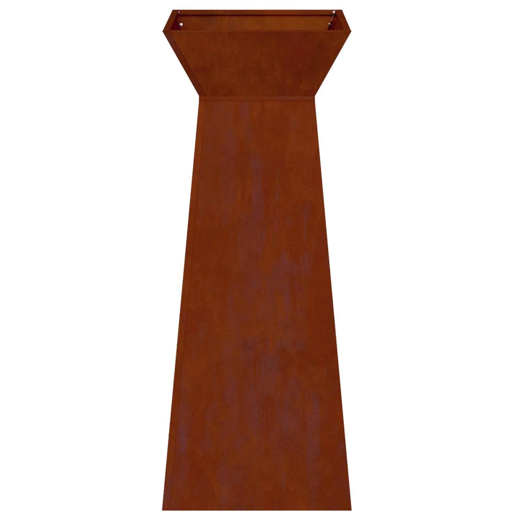 Fioriere | Cassetta per fiori | Vaso a Pilastro Argento 40 x 40 x 100 cm