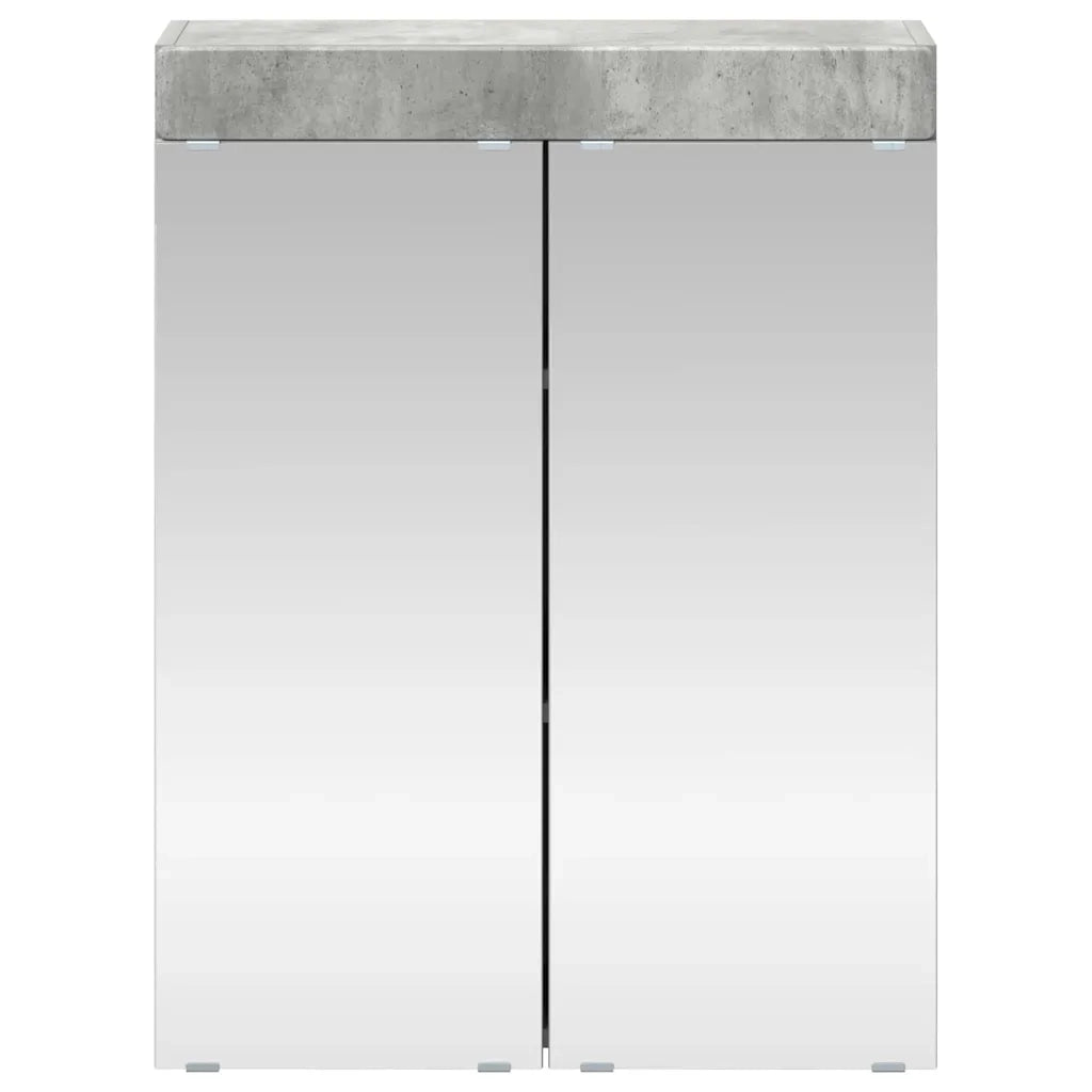 Mobiletto per specchio da bagno con porta TULUM Grigio cemento