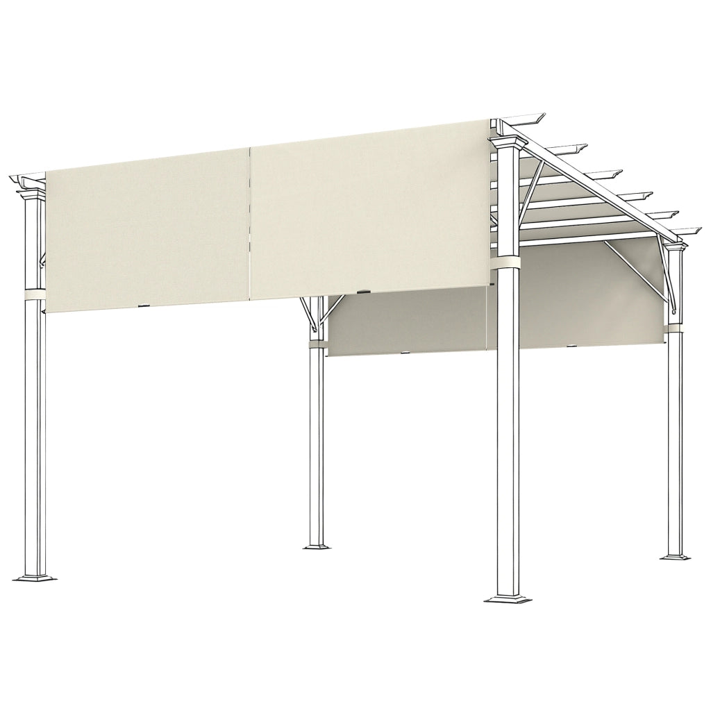 Tenda da sole per pergola ¨C zephmum ¨C crema 3x3m