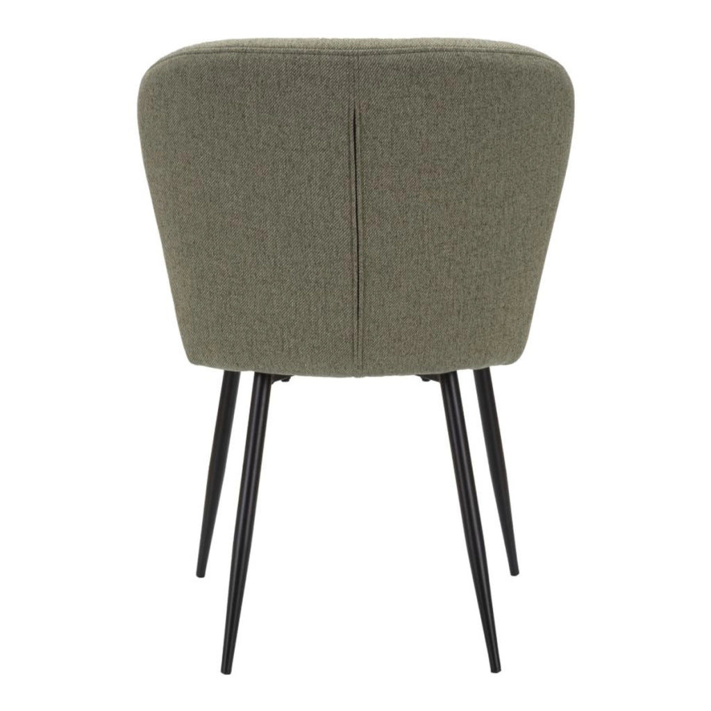 Set di 2 Sedie VKH379, Verde, Metallo, 58x60,5x85 cm
