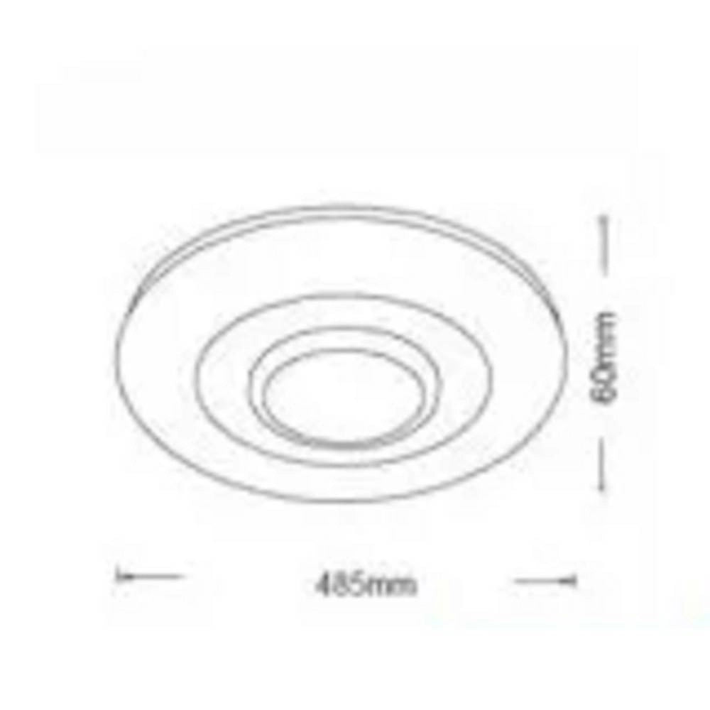 Trade Shop - Plafoniera Con Altoparlante Bt Rgb Trasparente Telecomando Dimmerabile C44-rgb-t -