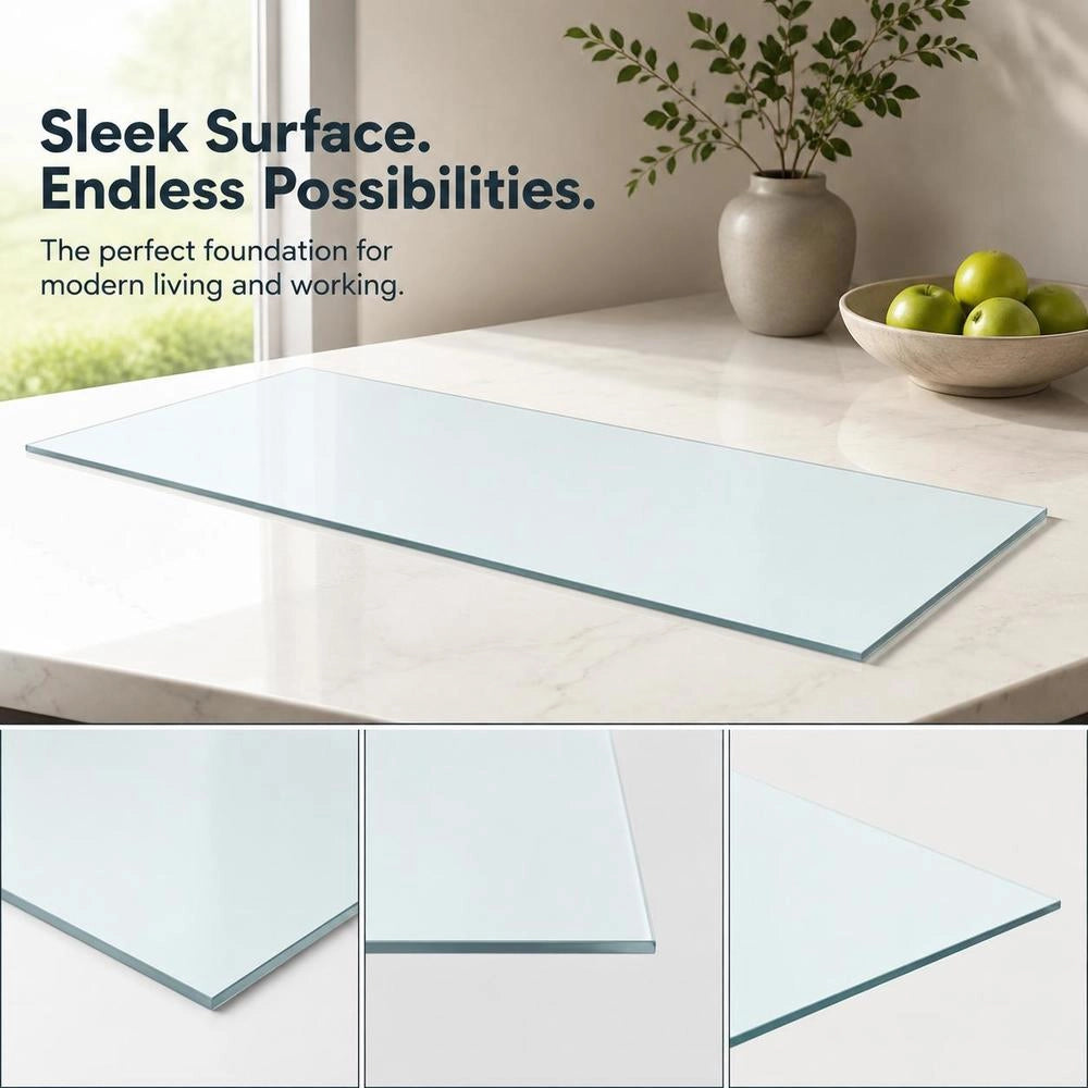 Shelf Glass Transparent 80x30 Cm