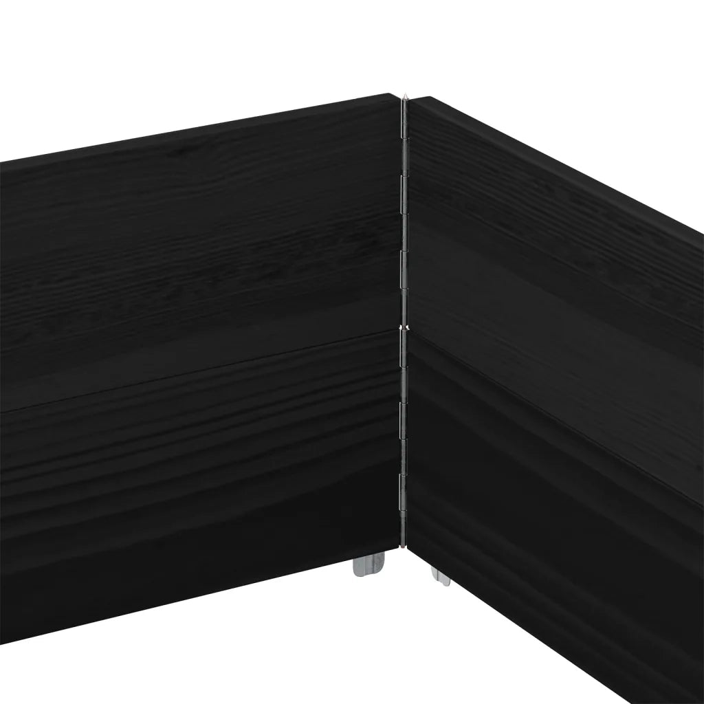 Paretali per Pallet 2 pz Neri 150x100cm Legno Massello di Pino