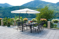 Ombrellone Decentrato da Giardino 3x2m Florida Telo in Poliestere Ecrù