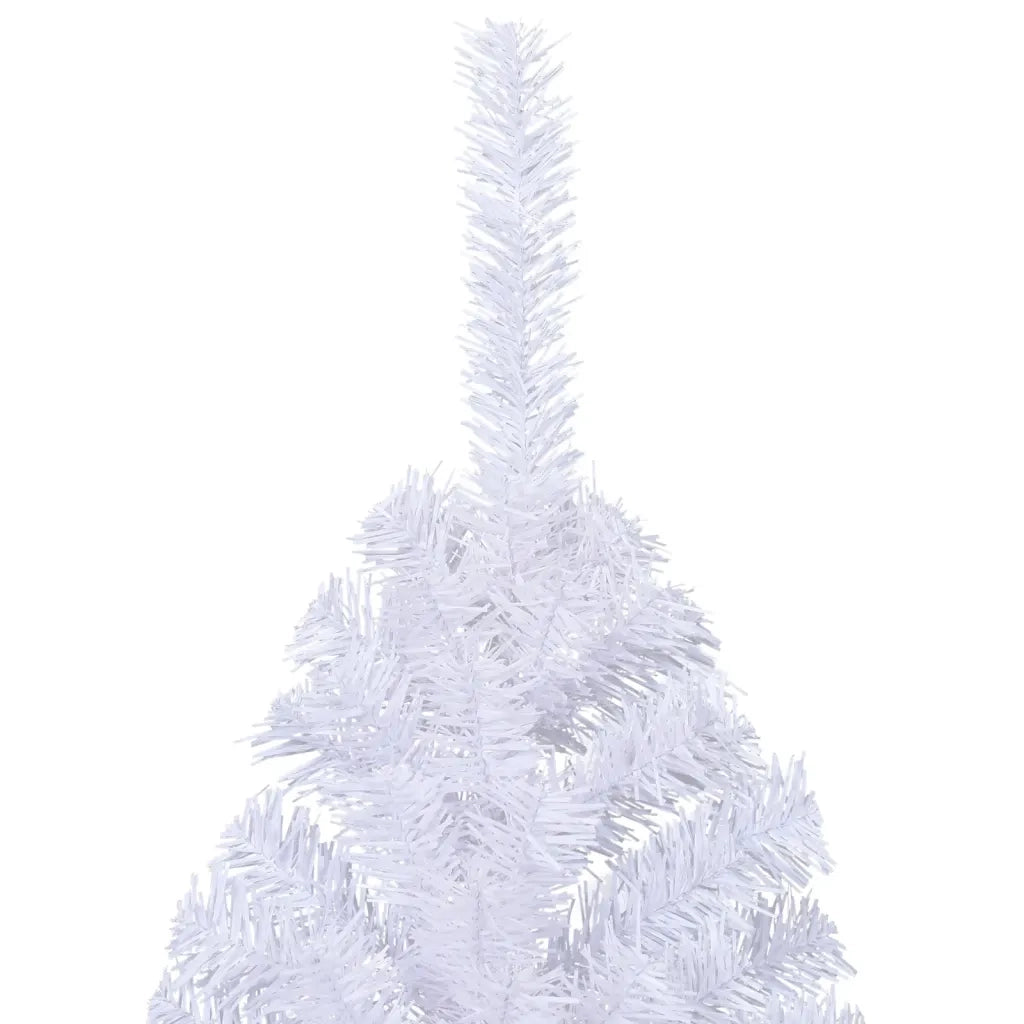 Albero di Natale Artificiale a MetÃ  Supporto Bianco 210 cm PVC cod mxl 16224