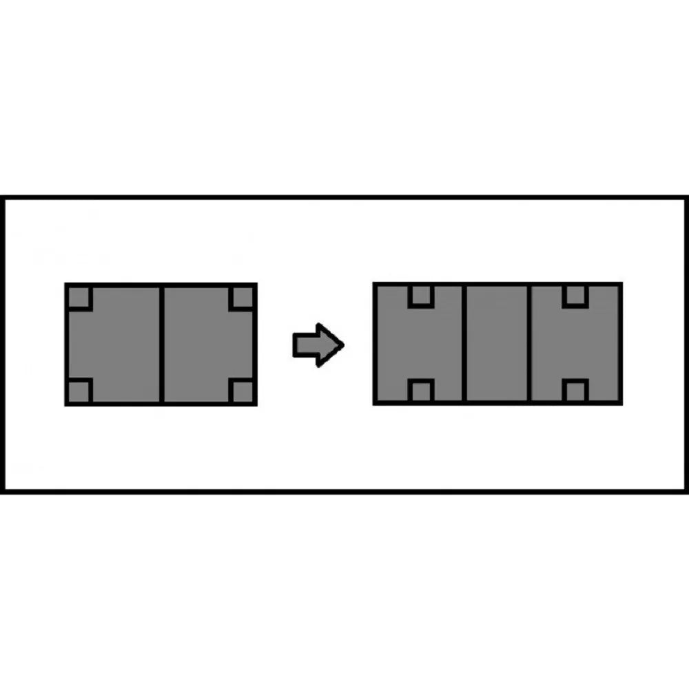 Tavolo da pranzo allungabile gamba tornita in legno tinta noce l.180 p.90 h.80 - Mobili 2G
