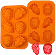 Forma a forma di cioccolato per il cervello in silicone - Resistente al calore - 1 pezzo - Flessibile