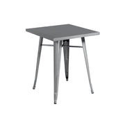 Set Di 2 Tavoli Lamiera 60X60 Silver Moia