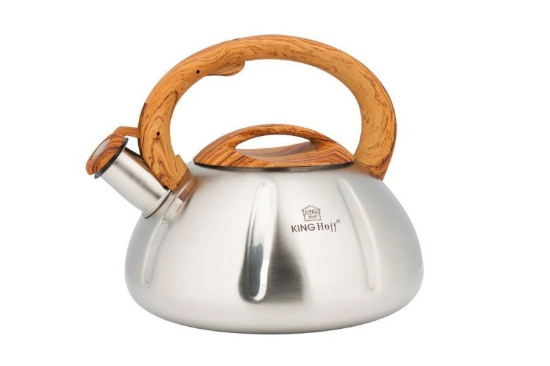 Bollitore con fischietto in acciaio inossidabile Kinghoff KH-3291 da 3,0 l