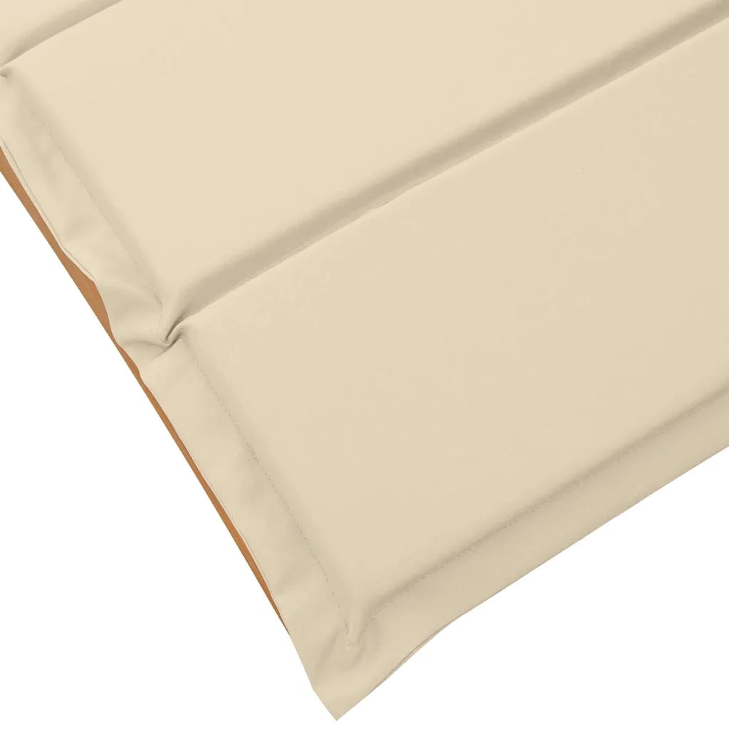 Lettino prendisole 2 pcs Beige Legno di Acacia Massello 4107097