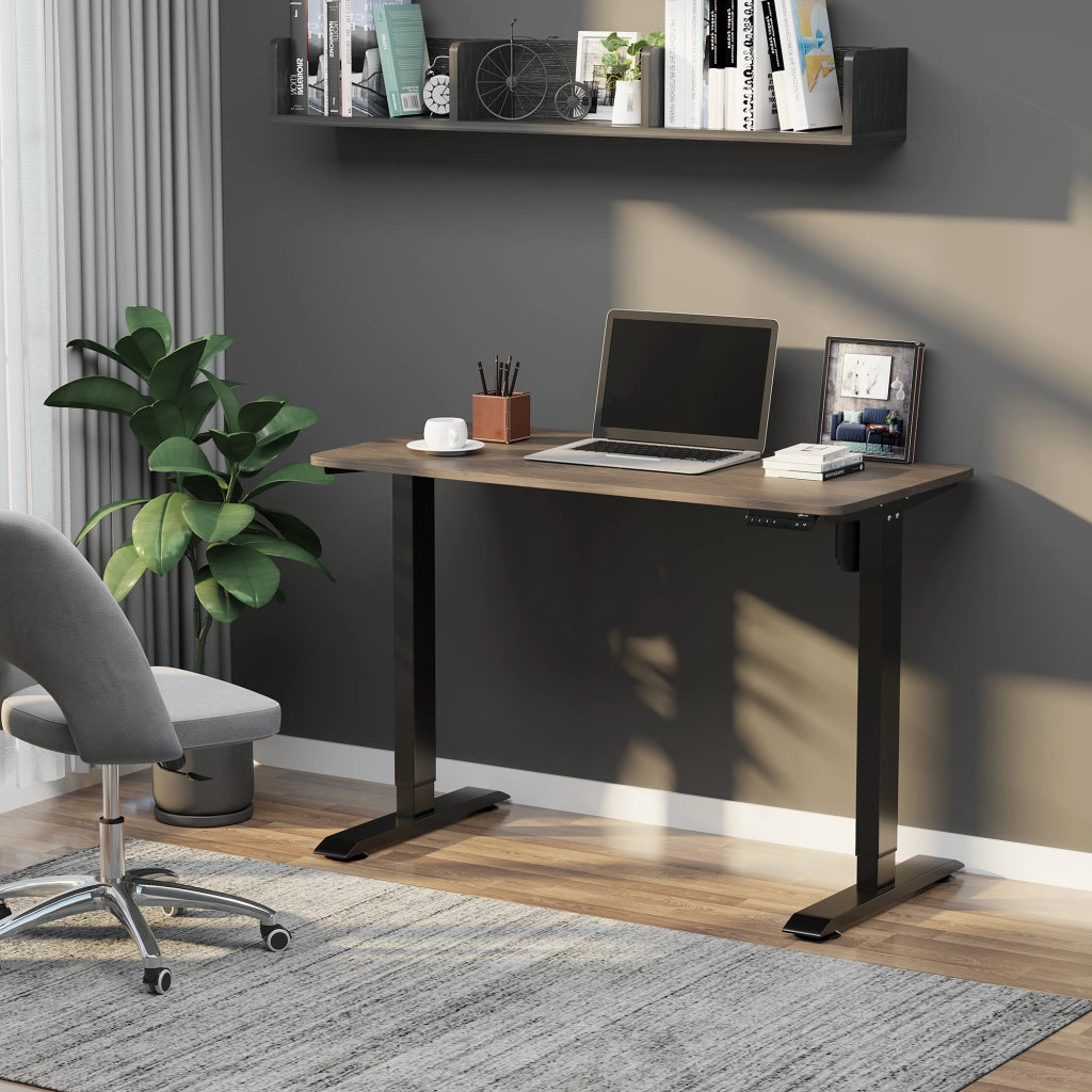 Scrivania regolabile in altezza ¨C zephmum ¨C 120x60x72-116 cm nero