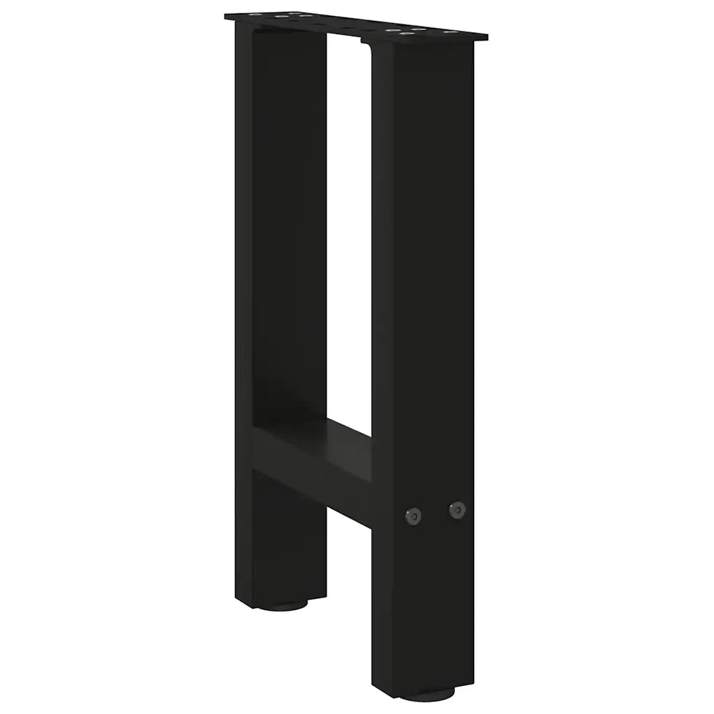 Gambe per Tavolino da Caffè Nere 2 pz 28x(42-43) cm Acciaio 4013272