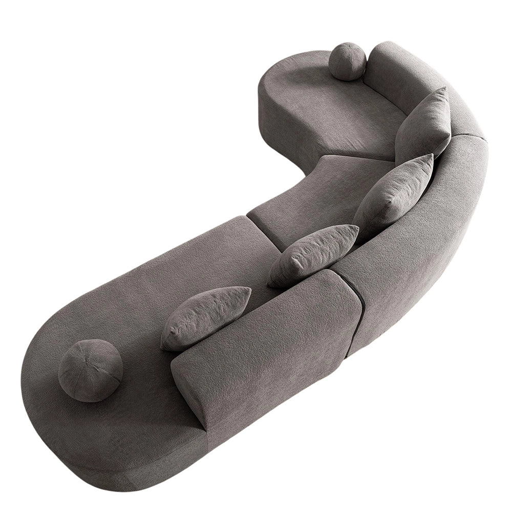 Divano a L senza struttura nuvoloso - Xylo - 327 cm alto, comodo, non assemblato