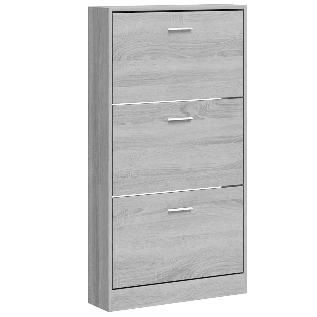Scarpiera | Mobile per scarpe Grigio Sonoma 59x17x108 cm in Legno Multistrato