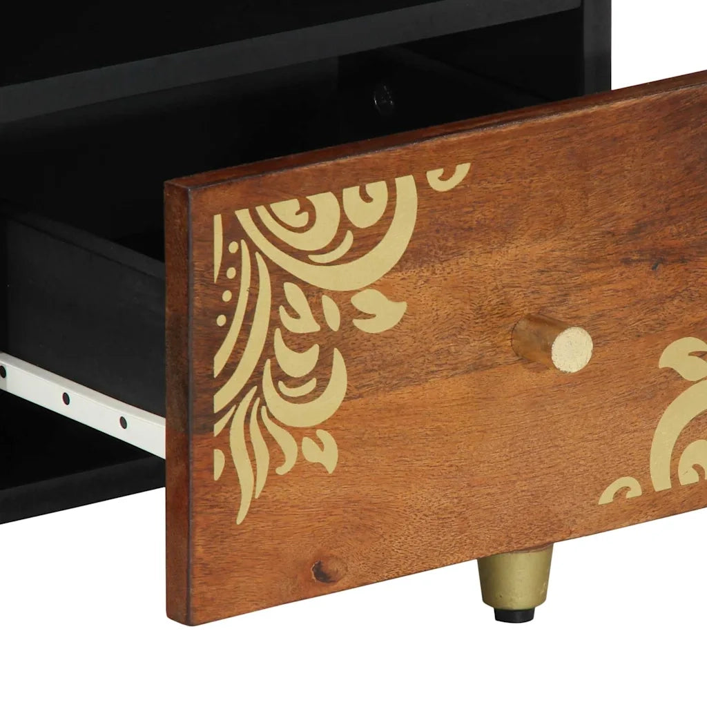 Mobile TV con cassetto-Credenza TV-Console TV Marrone miele 100 x 33 x 46 cm 298032