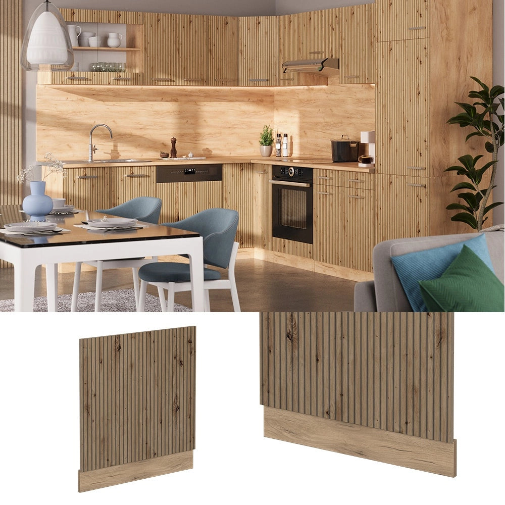 Pannello frontale R-Line Rovere artigianale/Rovere dorato 60 cm senza piano di lavoro Vicco
