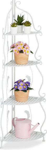133 x 30 x 30 cm Con Sostegno Inclinabile Design Vintage Bianco