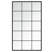 Specchio a Parete-Specchio decorativo Nero 100x60 cm in Metallo