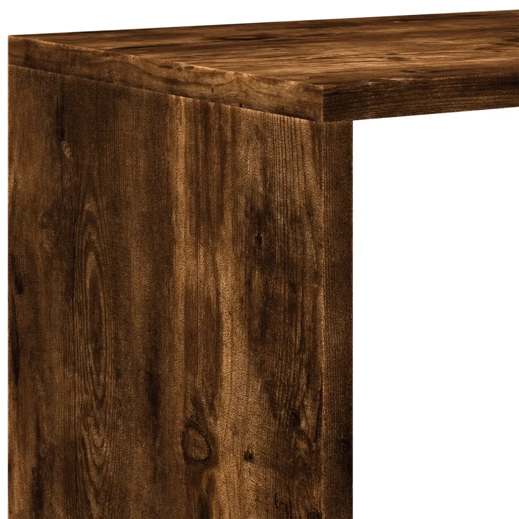 vidaXL Libreria Divisorio 3Ripiani Rovere Fumo 99x29x99cm Truciolato