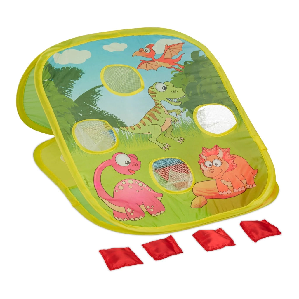 Gioco di lancio adatto per bambini piccoli 120 x 60 x 10 cm leggero e portatile in tela multicolore 13_0011586