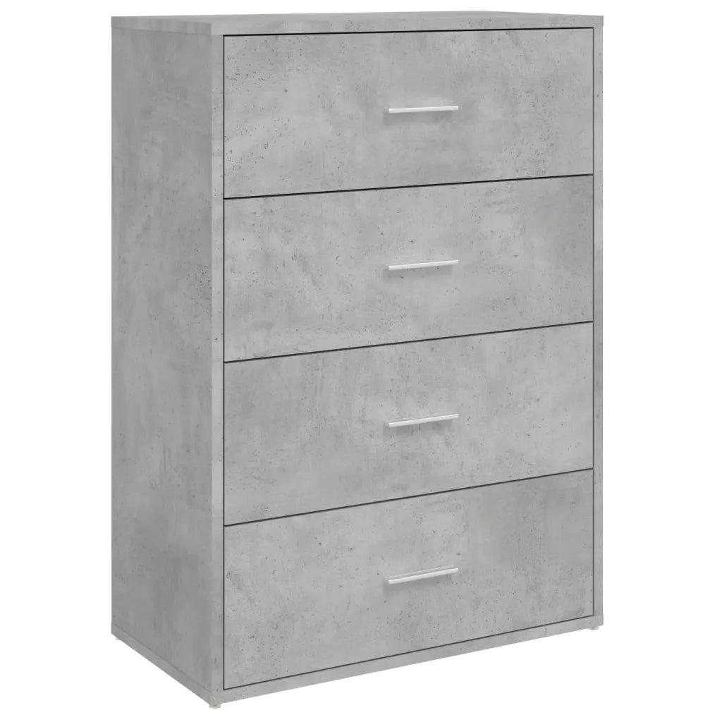 Credenza Grigio Cemento 60x31x84 cm in Legno Multistratocod mxl 91688