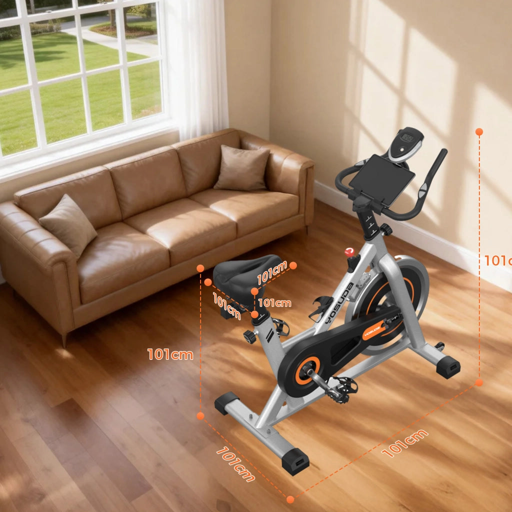 Ciclismo indoor ¨C YOSUDA ¨C Bianco con monitor LCD e tablet holder