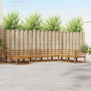 Set di divani da esterno 8 pcs Naturale