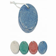 Trade Shop - Set 3 Pz Pietra Pomice Ovale Colorata Naturale Cura Piedi Calli Chiropodia 79288 -