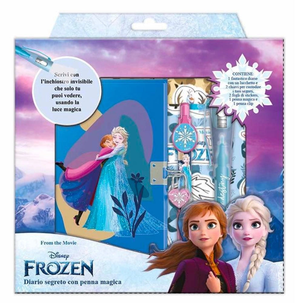 Trade Shop - Diario Segreto Con Penna Magica Frozen Disney Con Accessori Gioco Per Bambine 3+ -