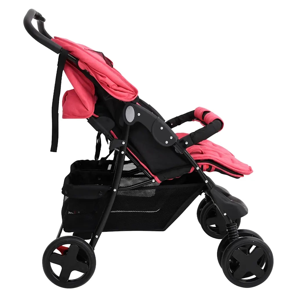 Passeggino Gemellare Rosso in Acciaio CFW8594593