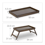 Mensola letto in bambù 50 cm legno marrone 13_0002746