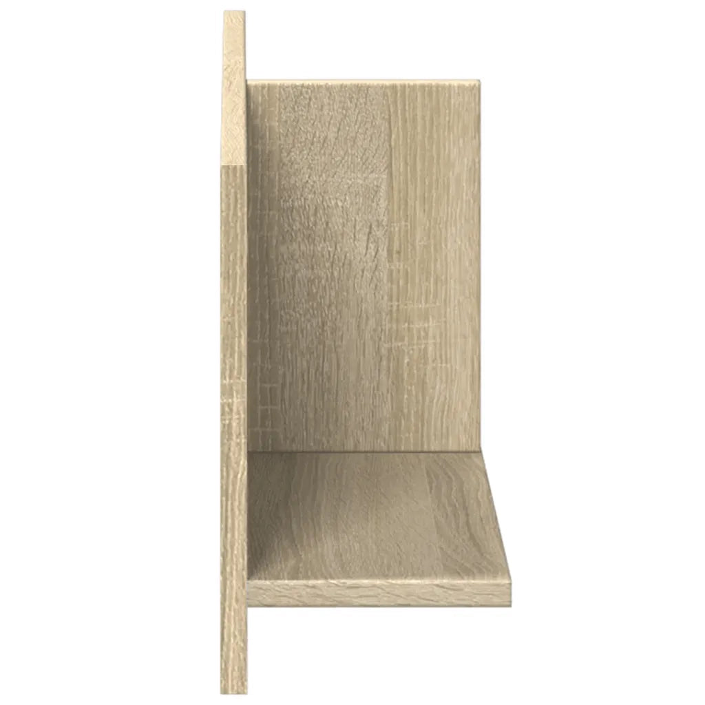 vidaXL Mobile a Parete 70x16,5x30cm Rovere Sonoma in Legno Multistrato