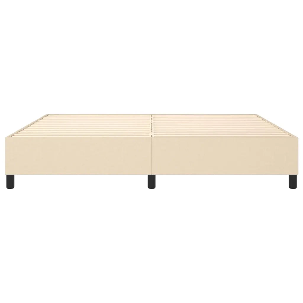 Struttura Letto a Rete a Molle Crema 200x200 cm in Tessuto 3120891