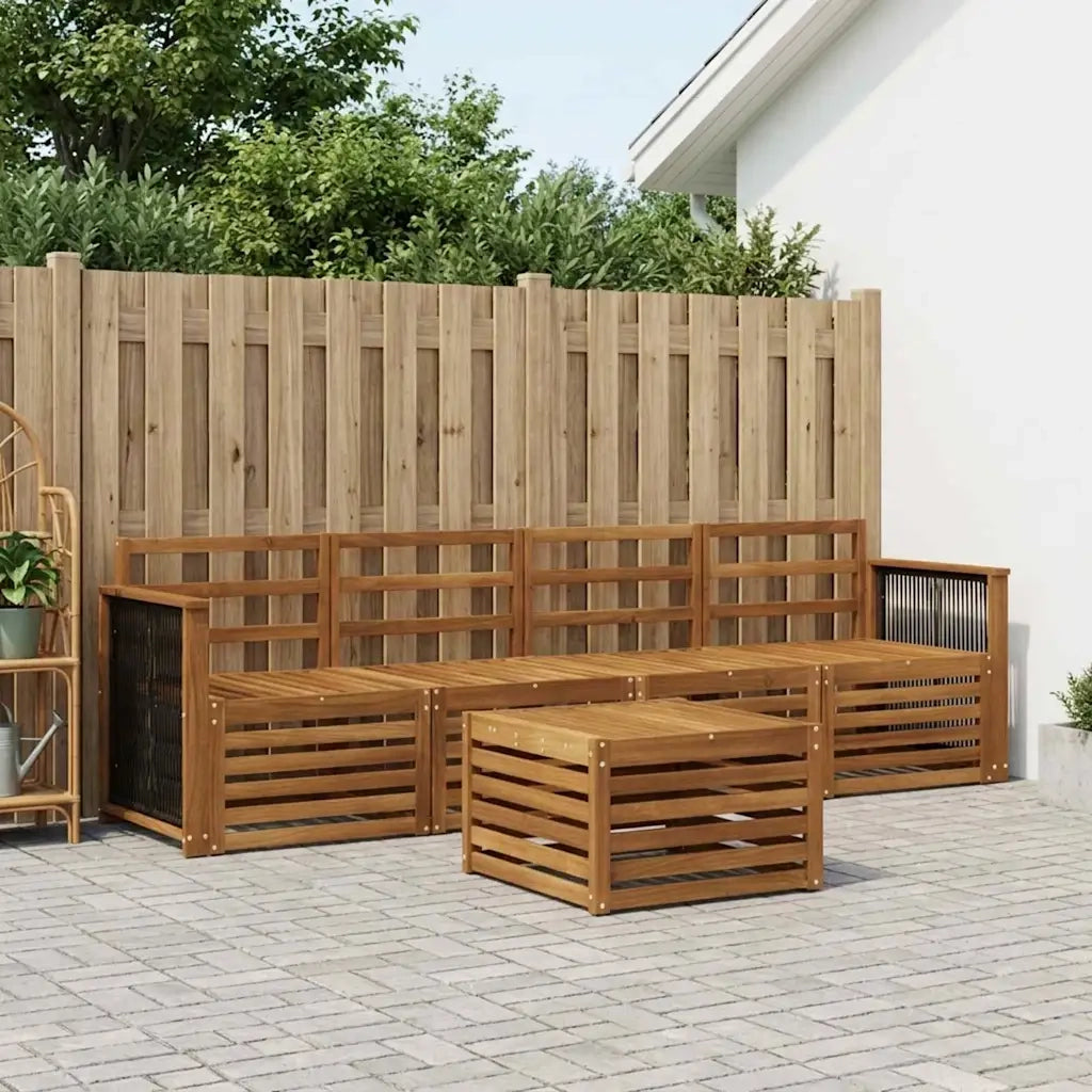 Set di divani da esterno 5 pcs Naturale 3383990