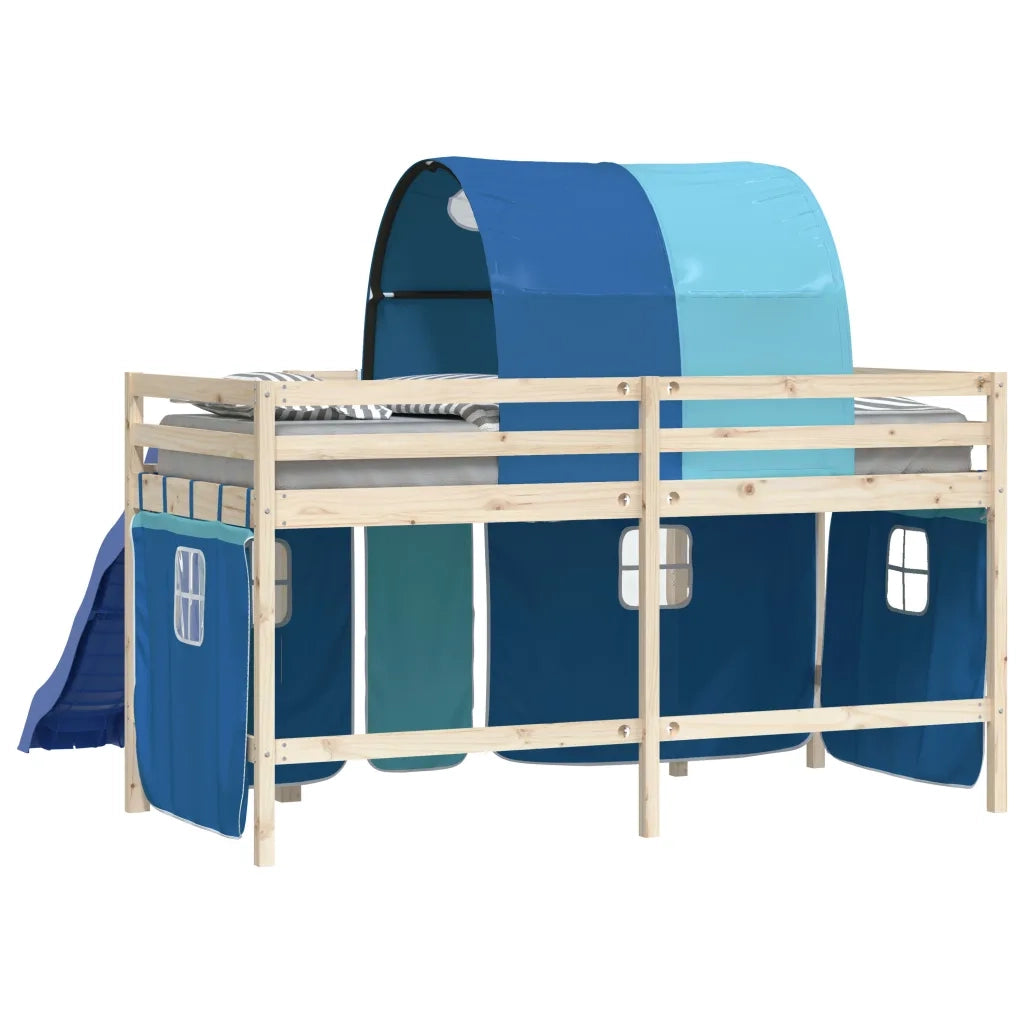 Tende per Letto a Soppalco con Tunnel Blu in Poliestere CFW5031620