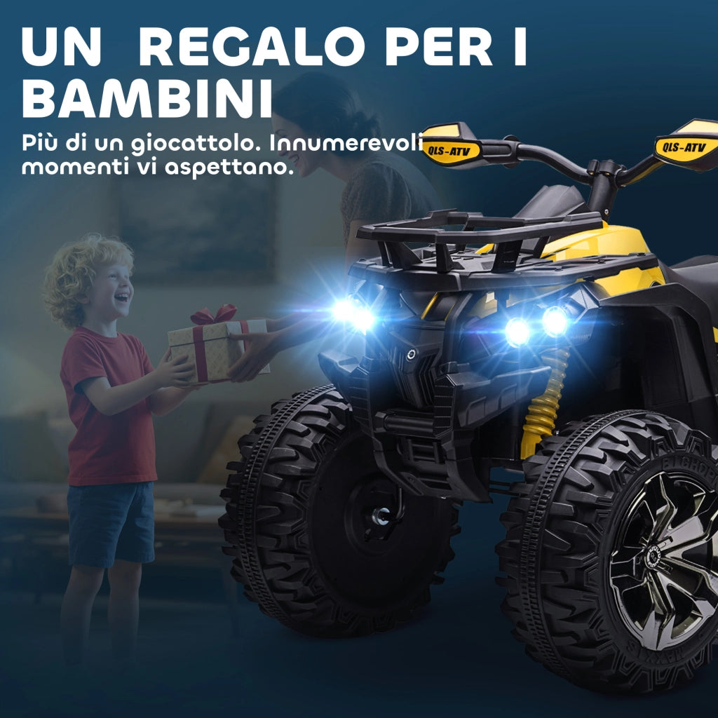 Quad Elettrico per Bambini ¨C zephmum ¨C Giallo 100x65x73cm