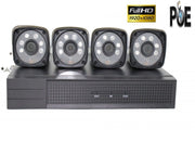 KIT VIDEOSORVEGLIANZA NVR POE 4 CANALI 4 TELECAMERE 2MPX IP POE