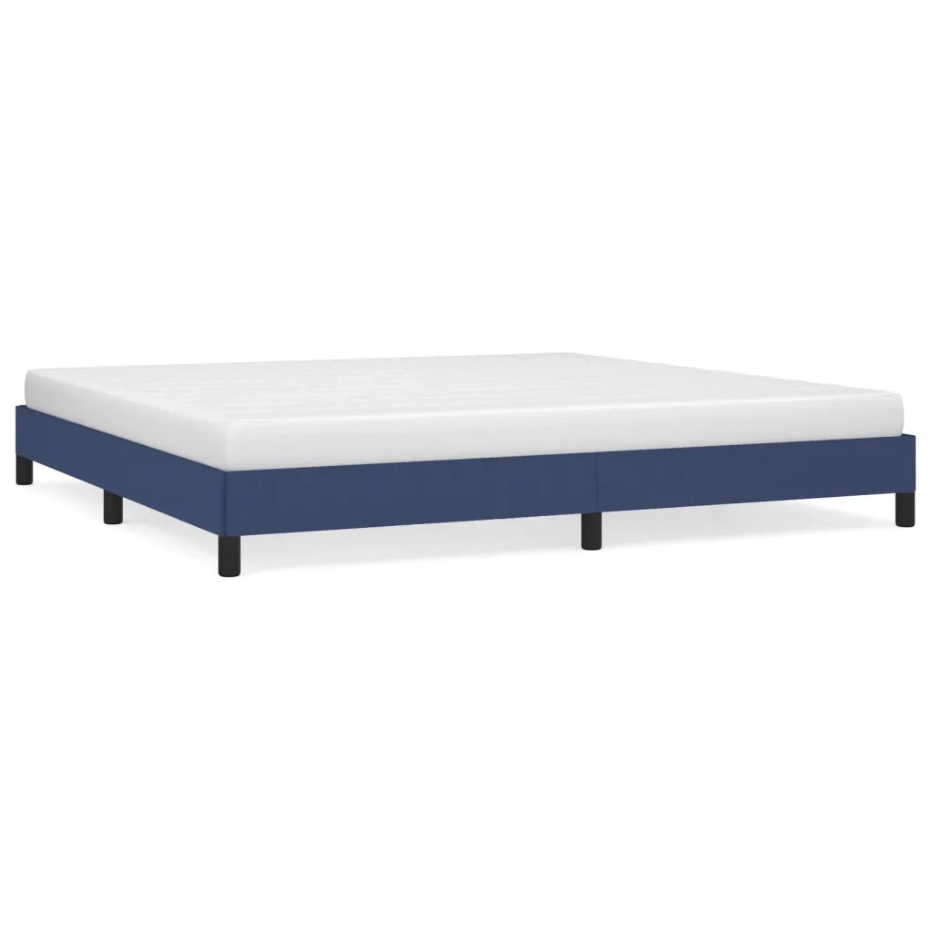 Giroletto senza Materasso-Struttura Letto Blu 200x200 cm in Tessuto 781647