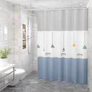 Douchegordino per Bagno da 180x180cm - Doccia con Hanger - Impermeabile e Antimuffa - con 12 Anelli per Doccia - per Doccia e Bagno