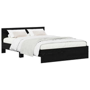 Struttura letto con testata Rovere Nero 120 x 200 cm 3445779
