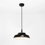 Circus Black Lampada a sospensione a LED, design moderno con diffusore in ceramica artigianale diametro 24 cm, luce calda 2700K, finitura bianca