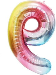 Decorazioni per Festa di Compleanno 40 Pollici con Disegno Arcobaleno in Sfera N. 9