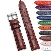 Cinturino in pelle di 20 mm, cinturino universale - marrone scuro, pezzo singolo