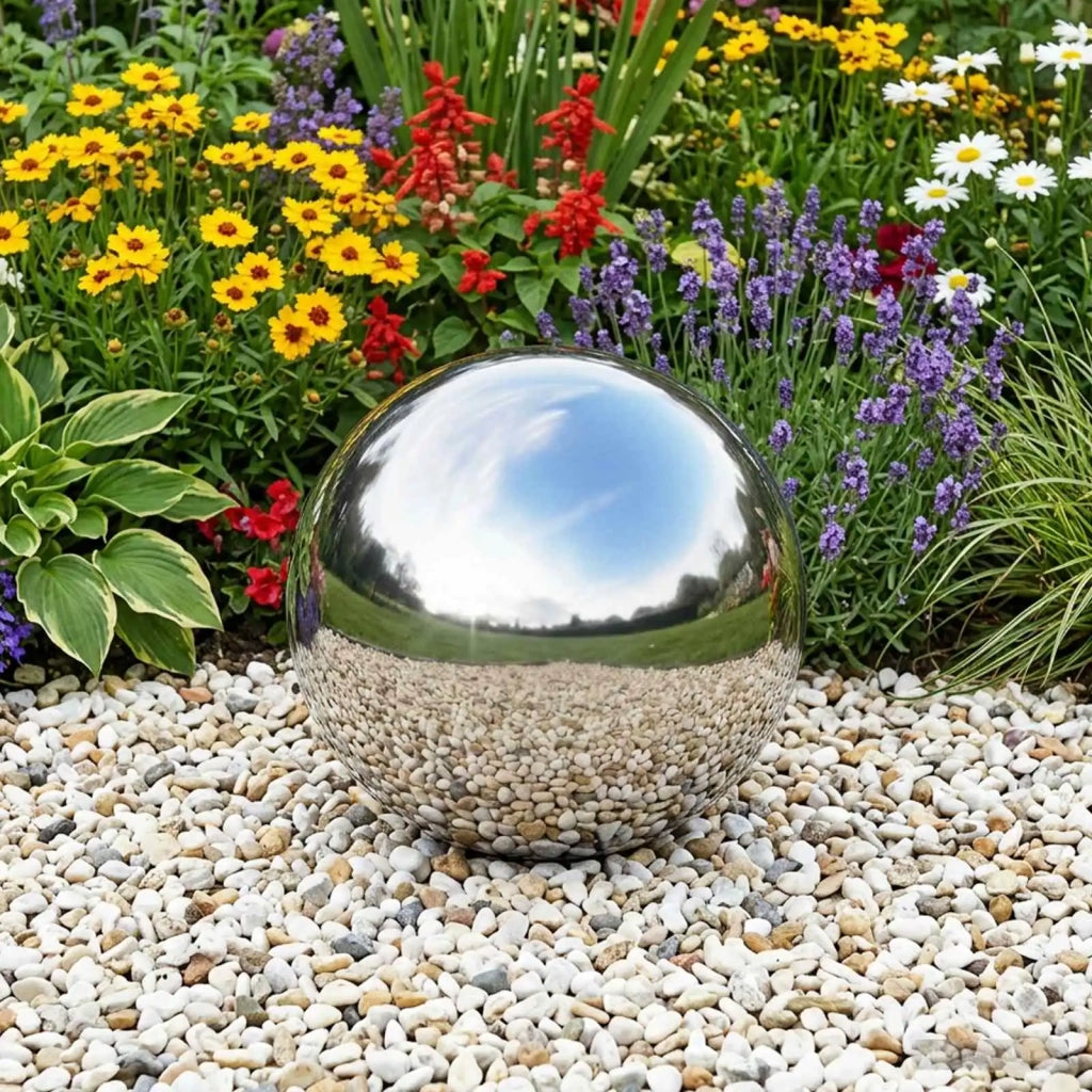 Palla a Specchio Ø 37,5 cm Argento Acciaio Inossidabile 201 42008428
