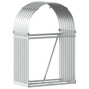 Portalegna argento 80 x 45 x 120 cm acciaio zincato Argento 02_0043797