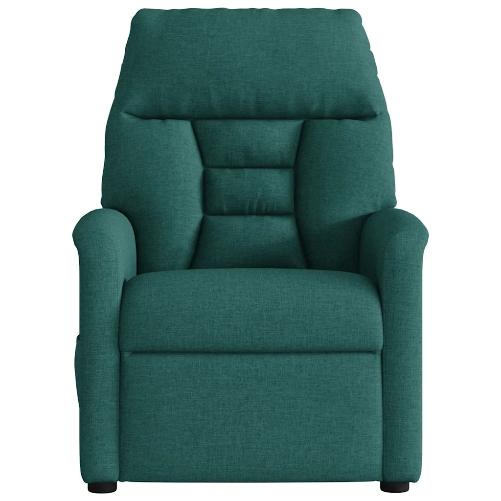 Poltrona Reclinabile in Tessuto Verde Scuro 4015548